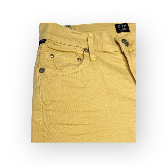 new Posh Citizens of Humanity ★ Crop Lightweight Denim Jeans ★ Zesty Yellow ★ 24 - Picture 11 of 16